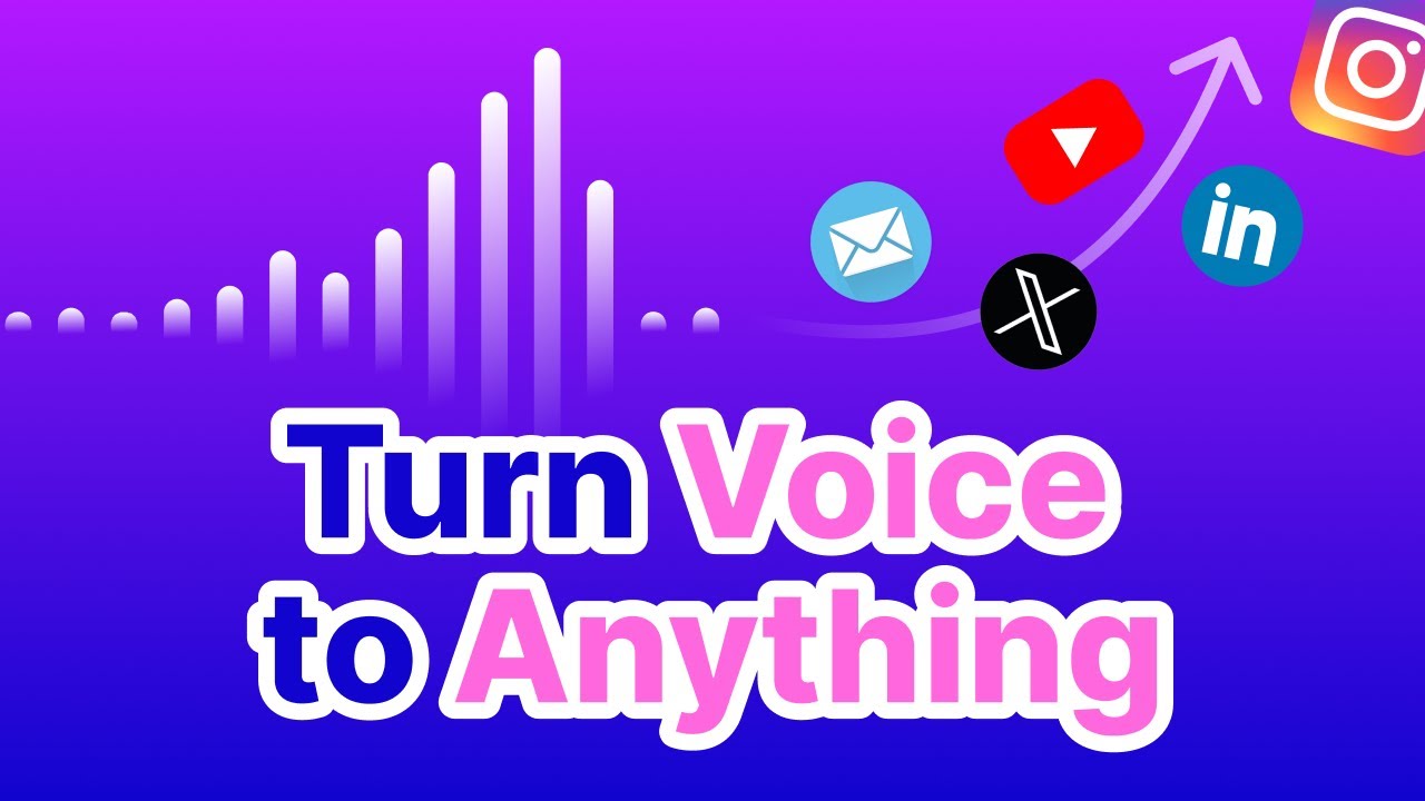 Build Your Own Voice to Anything App in 5 Minutes