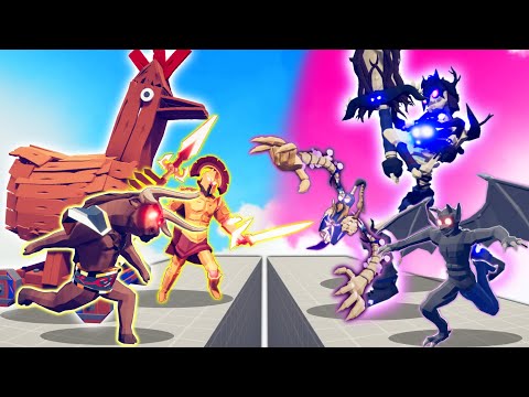 EPIC WAR - SPOOKY TEAM vs ANCIENT TEAM | TABS - Totally Accurate Battle Simulator