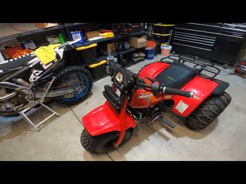 ATC 125M 3WHEELER WITH PIT BIKE ENGINE WALK AROUND!