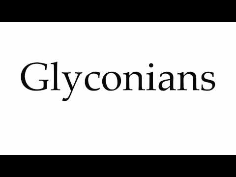 How to Pronounce Glyconians