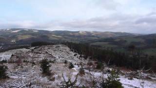 preview picture of video '360 degrees view from Cademuir Hill above Peebles Scotland December 2011'