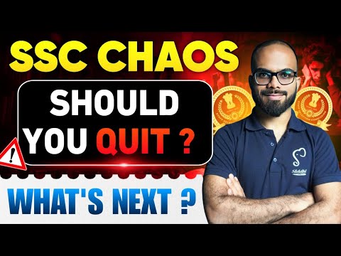 SSC Protests Vs Reality : Exam Will Happen (2017 Proof) || Siddhi Advice for Beginners and Seniors