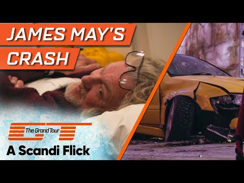 James May Crashes Into A Wall During 70mph Speed Test | The Grand Tour: A Scandi Flick