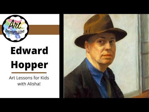 Art Lesson for Kids - Inspired by Edward Hopper