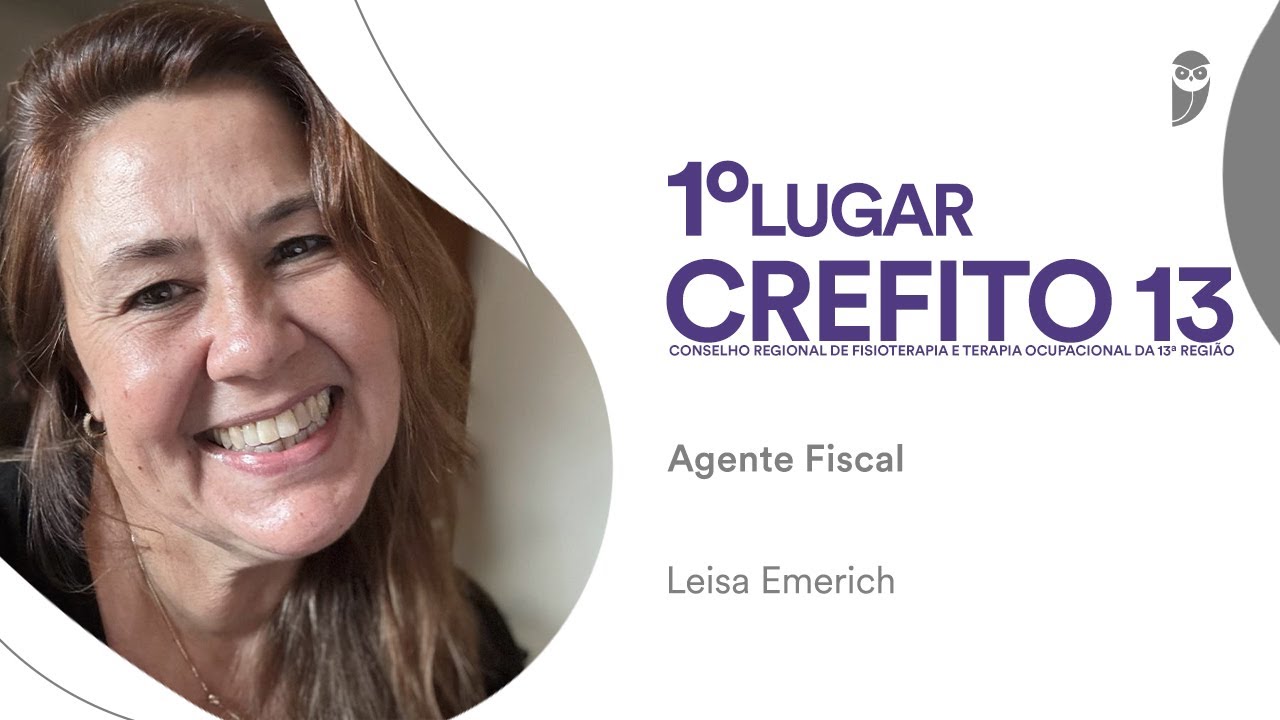 CREFITO 13: Conheça Leisa Emerich, aprovada em 1º lugar para Agente Fiscal