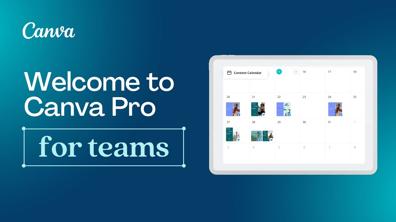 Welcome to Canva Pro for teams