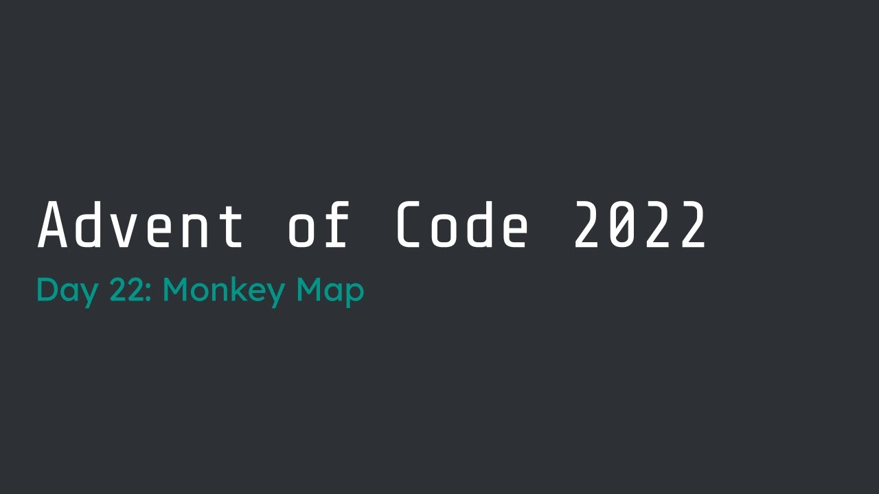Advent of Code 2022 Day 22 (#6 Part 1) Walk-Through