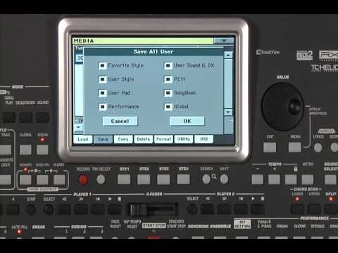 KORG Pa900 ビデオ・マニュアル 「8. Global, Media & Updates」