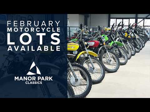 February Motorcycle Lots Available - Manor Park Classics North