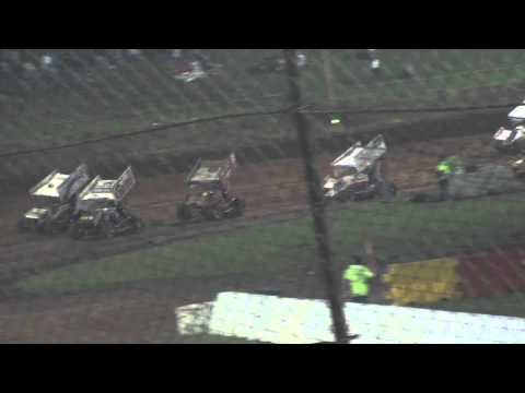 Pholi Johnson White Sprintcar Crash 09 April 2011