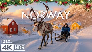 Winter in Norway 4K 🎄 Stunning Snowy Fjords & Peaceful Cinematic Nature Film