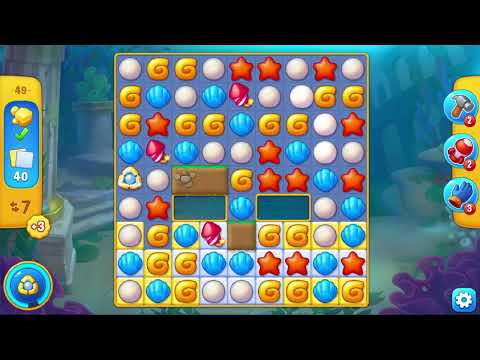 Fishdom – Level 49 Hard | Match-3 Puzzle