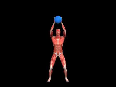 Medicine Ball Overhead Chop