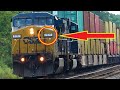 2 Big Fast Trains Meet Engine 7777 Giant Cargo On CSX Train SD 70AC Leads Big Freight Train More