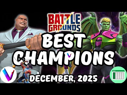 The Best Champions For Battlegrounds Ranked & Vega's Tier List - Scorpion, Kingpin, Hulkling  MCoC