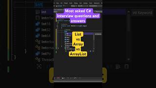 Array vs List vs ArrayList in C# #shorts #coding #csharp #array #arraylist #programming