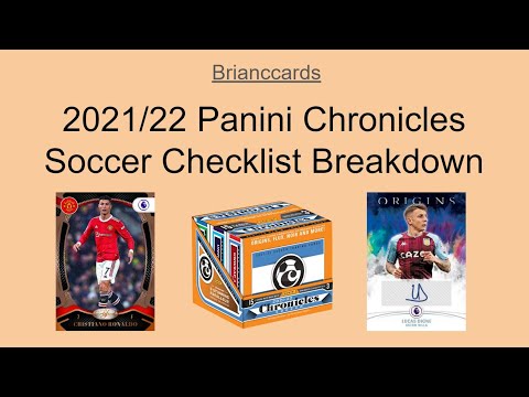 2021/22 Panini Chronicles Soccer Checklist Breakdown - All You Need Basic Guide!