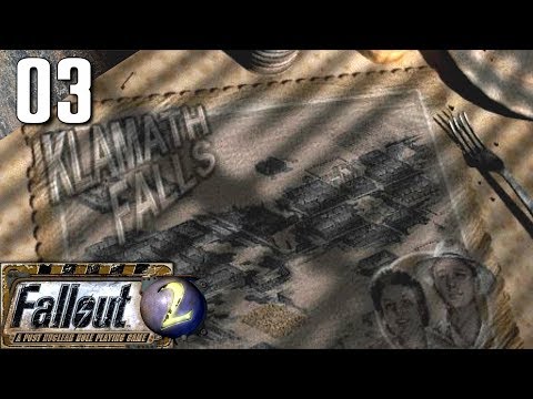 Fallout 2: 100% (Hard) Walkthrough Part 3 - Klamath (No Commentary)