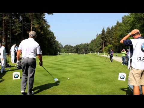 Darren Clarke hits driver off no.12