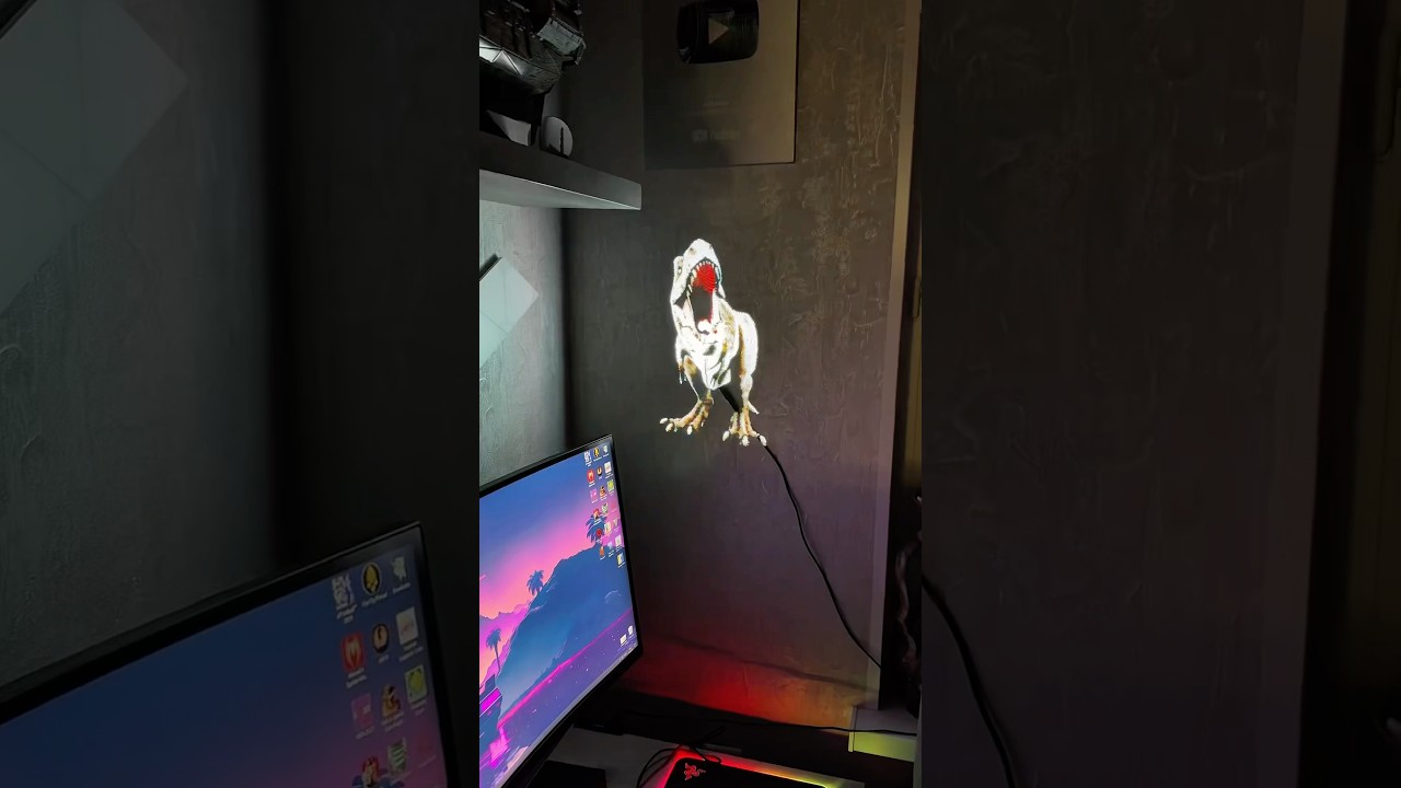 This Hologram Looks Unreal 😍🤯 #3d #hologram #ledlights #shorts