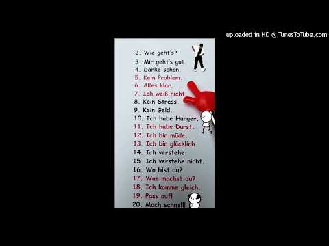 Wie geht‘s Mir geht‘s gut Danke schön 🙌🏻Kein Problem 😊Deutsch für Alle! Loop 10 Min