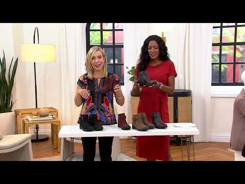 Clarks Collection Leather Ankle Boot - Carleigh Dalia on QVC