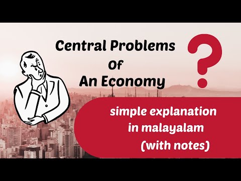 Central problems of an economy | simple and detailed explanation in Malayalam.