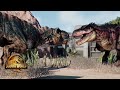 T Rex VS Tarbosaurus Jurassic World Evolution 2