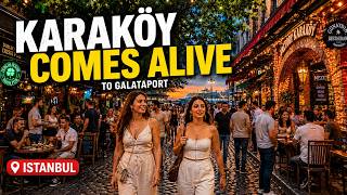 Karaköy to Galataport Istanbul 4K Walk | Lively Alleys, Cafes & Street Food