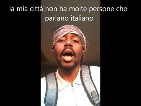 Learning Italian | americano nero che impara l'italiano