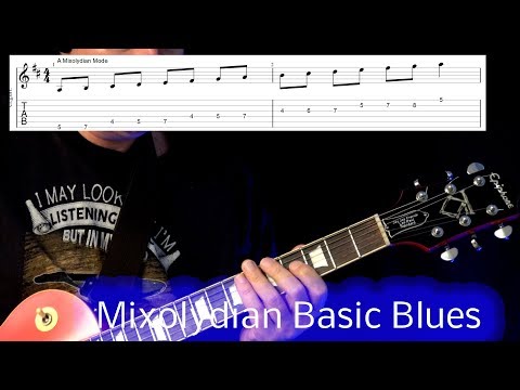 Mixolydian Basic Blues - Guitar Lesson