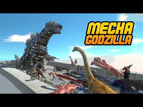 DEATH RUN MECHA GODZILLA - Animal Revolt Battle Simulator