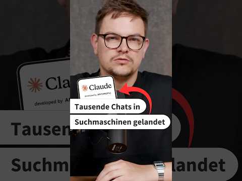 Video Thumbnail: Tausende Claude-Chats veröffentlicht