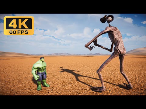Siren Head vs Hulk — Ultimate Epic Battle Simulator 2 — UEBS 2