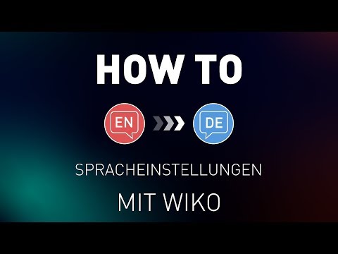 HOW TO - Spracheinstellung