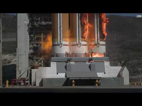 Delta IV Heavy, ignition and lift-off close-up #NROL91 - #SLC6 - United Launch Alliance
