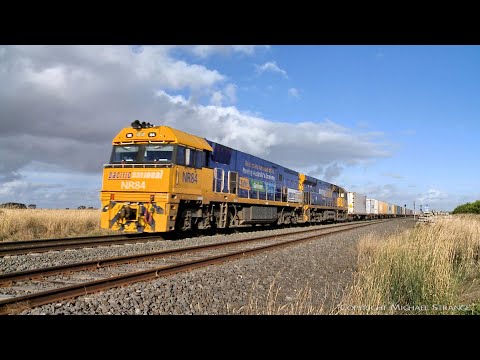 2AM5 Pacific National Intermodal Container Train, NR84 9323 (8/3/2022) - PoathTV Australian Railways