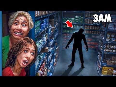 TRAPPED 3AM in a Haunted Market (Scariest night of our lives)
