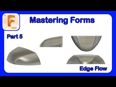 Fusion 360 Form Mastery - Part 5 - Edge Flow and Controlling Bevels #Fusion360 #Tsplines #Forms