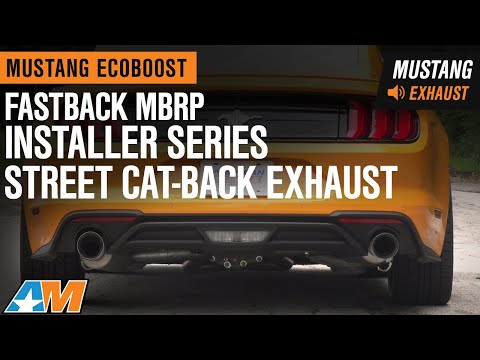 2015-2019 Mustang EcoBoost MBRP Installer Series Cat-Back - Street Version Sound Clip & Review