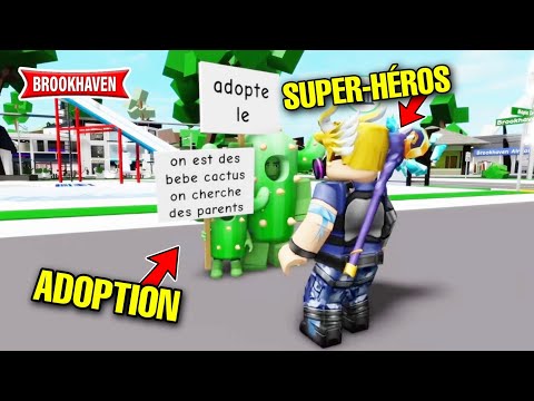 UN SUPER HÉROS NOUS ADOPTE ... SAUF QUE ... ! BROOKHAVEN RP - ROBLOX