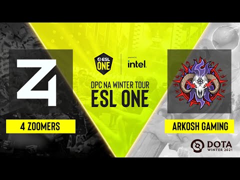 Dota2 - 4 Zoomers vs. Arkosh Gaming - Game 1 - DPC NA Winter Tour - ESL One - part 2