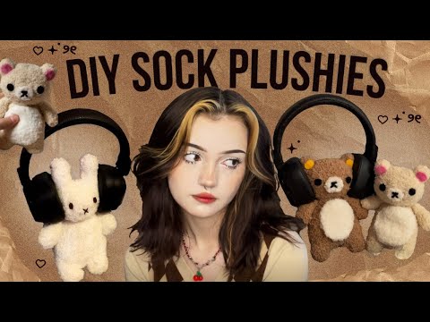 Making cute DIY toys from socks 🧸 Plush toys from Pinterest *:･ﾟ
