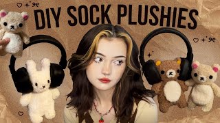 Making cute DIY toys from socks 🧸 Plush toys from Pinterest *:･ﾟ