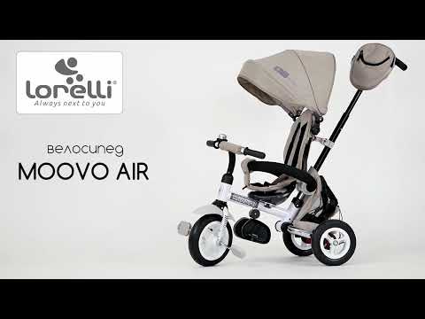 Миниатюра изображения товара Трехколесный велосипед с ручкой Lorelli Moovo Air Grey Lyxe / 10050462102