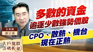 多數的資金追逐少數強勢個股  CPO、散熱、機台 現在正熱 (圖)