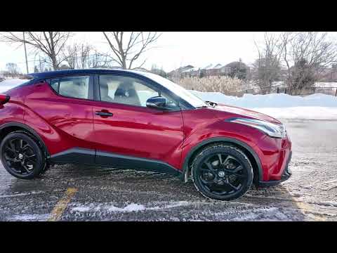 2021 Toyota C-HR XLE Premium FWD in Red for sale at Aurora Toyota in Aurora, ON