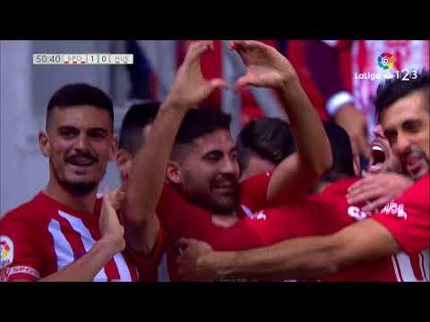 Golazo de Carmona (1-0) Sporting de Gijón vs SD Huesca