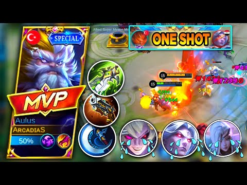 INSANE DAMAGE!!😱 AULUS DESTROYS ALL META HEROES! 🔥💪AULUS BEST BUILD AND EMBLEM 2023!!