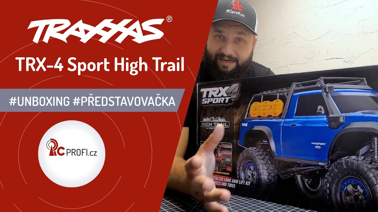 RC auto Traxxas TRX-4 Sport High Trail Edition 1:10 RTR, červená